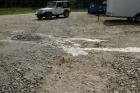 Sludge on the ground