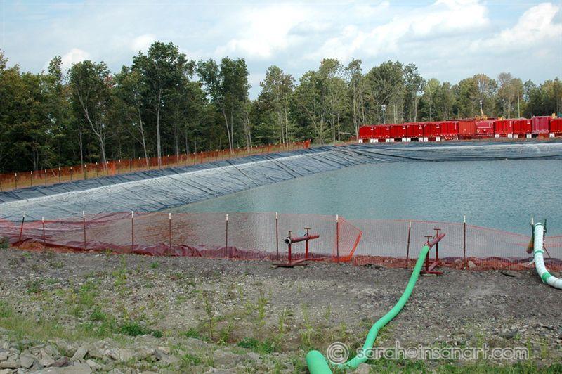 Frac water holding pond 2
