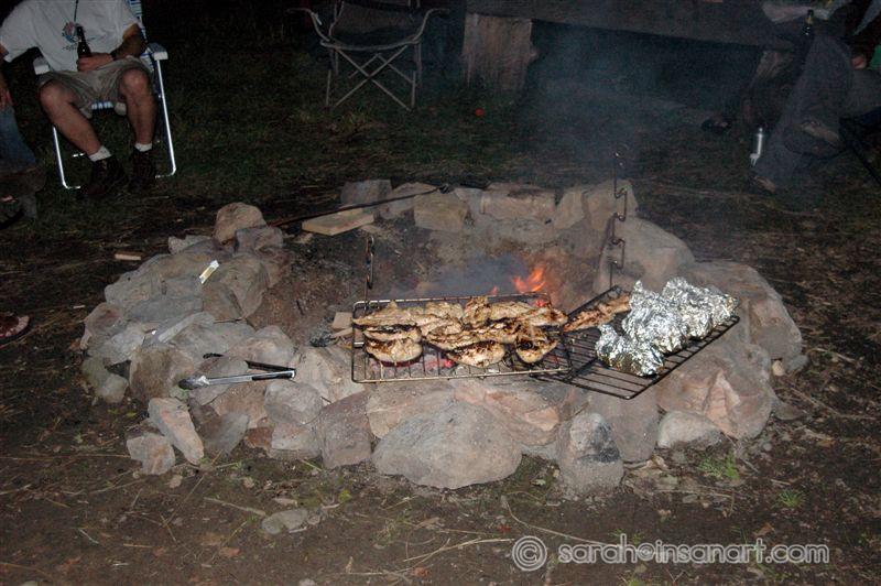 Main fire w/chicken