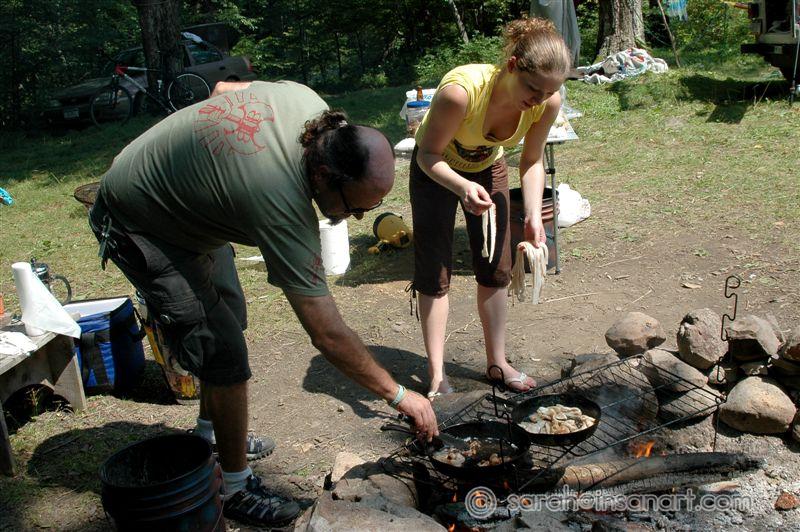 Load & Sabrina cook breakfast