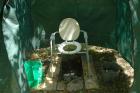 Inside the cozy latrine