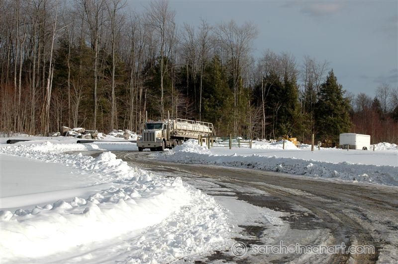 Tanker at the 15 Million Gal. Pond on FCR