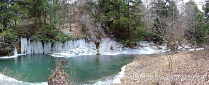 Ice on Babb Creek Pana